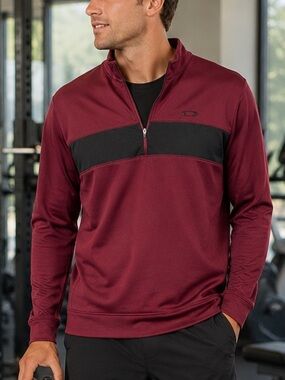 Oakley Men’s Quarter Zip Pullover‎ Jacket Sporty Size L (est)